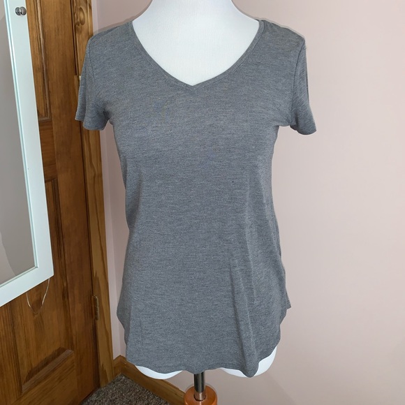Gray Perfect V-Neck tee shirt from SO - Picture 1 of 3